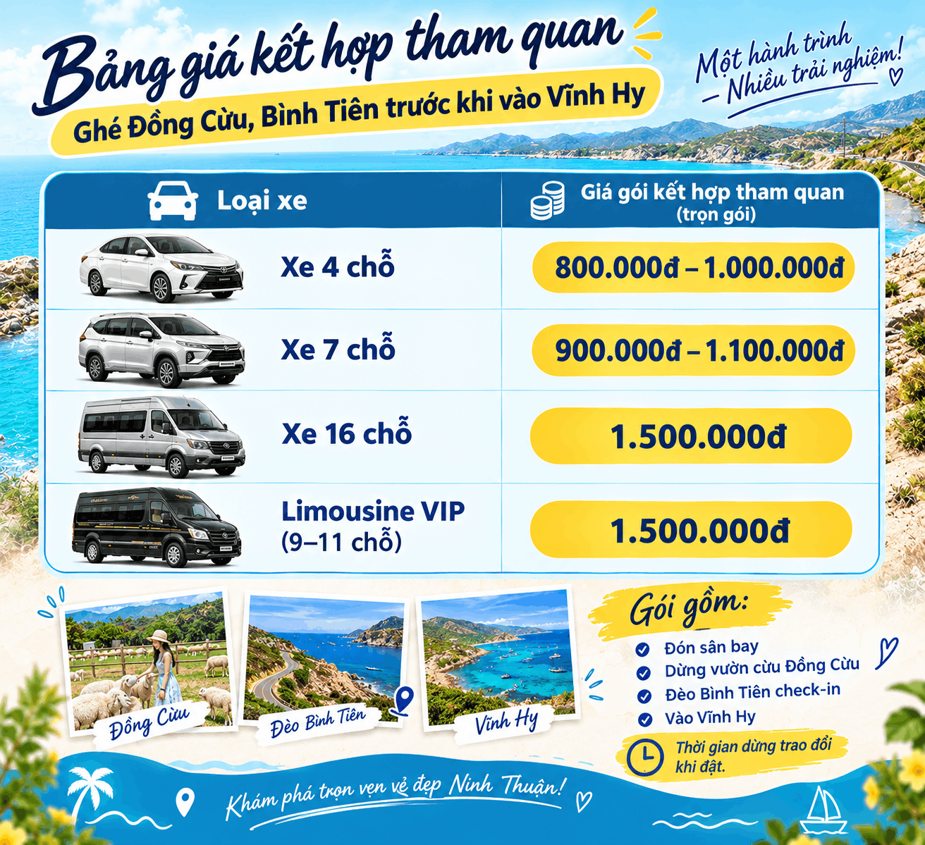 bảng giá đưa đón sân bay kết hợp tham quan bảng giá đưa đón sân bay kết hợp tham quan