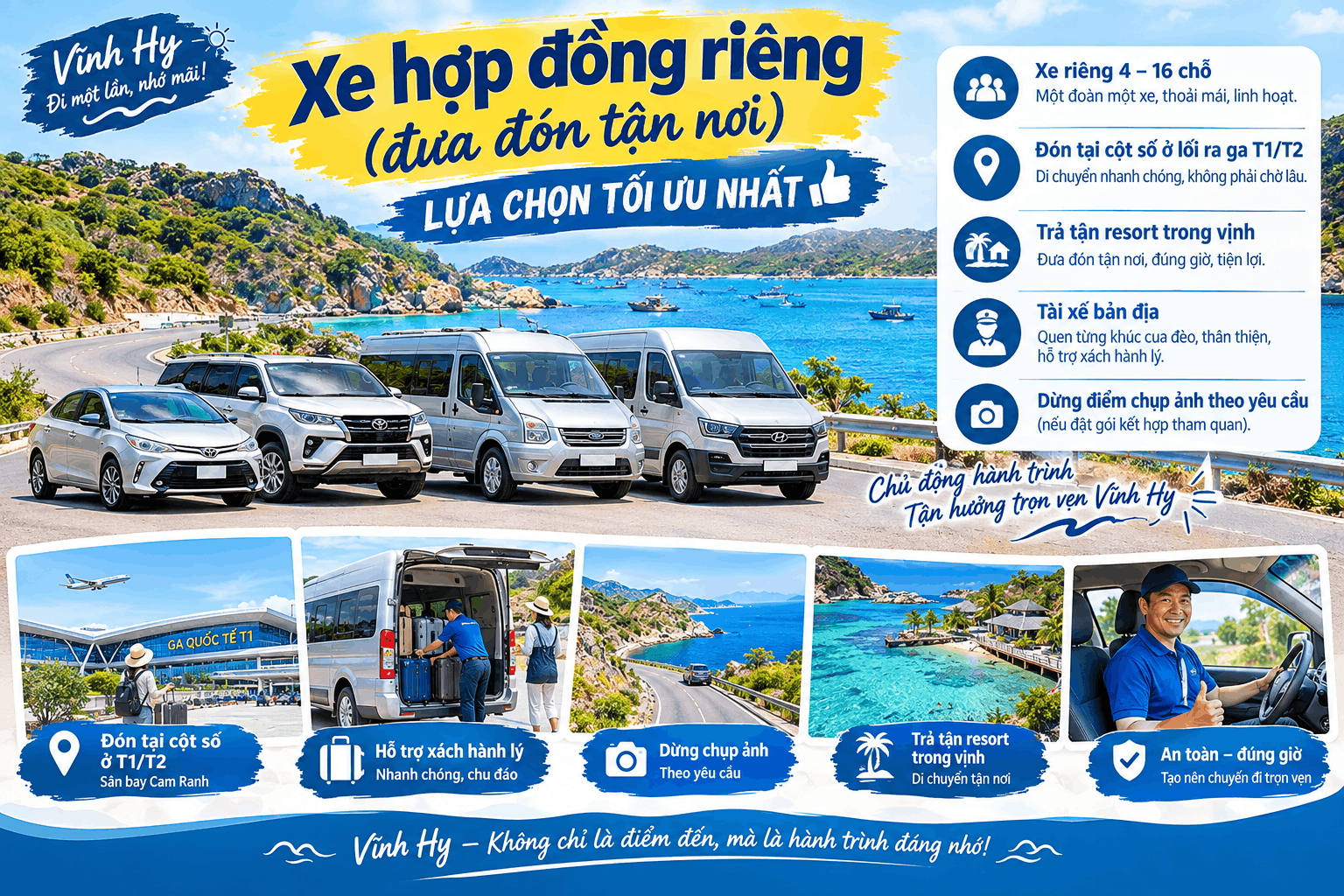 dịch vụ xe hợp đồng đưa đón sân bay Cam Ranh về Vĩnh Hy dịch vụ xe hợp đồng đưa đón sân bay Cam Ranh về Vĩnh Hy