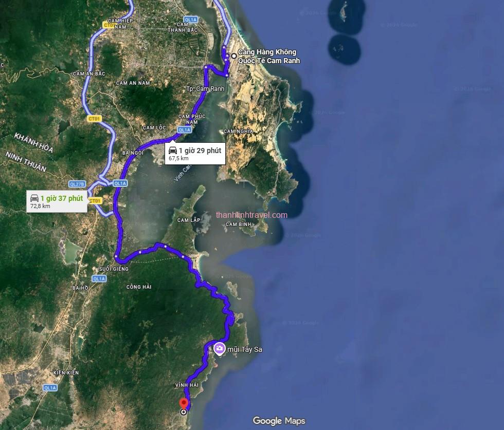 khoảng cách sân bay Cam Ranh đến Thái An dài hơn 65km khoảng cách sân bay Cam Ranh đến Thái An dài hơn 65km
