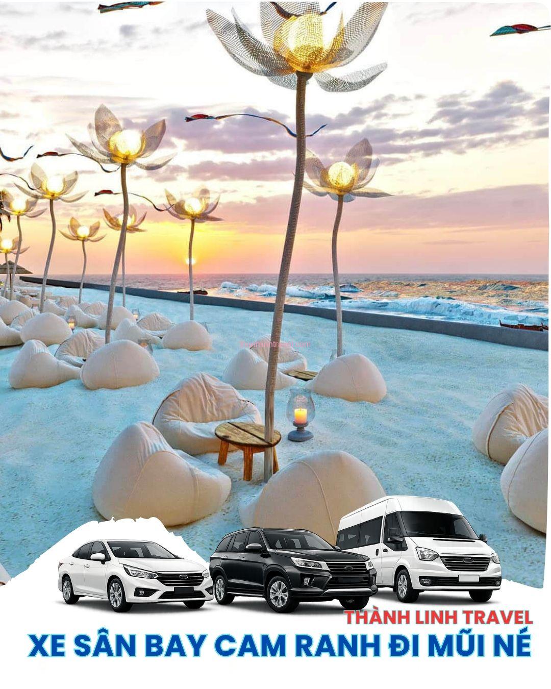 dịch vụ xe Thành Linh Travel chuyên đưa đón khách từ sân bay Cam Ranh đi Mũi Né