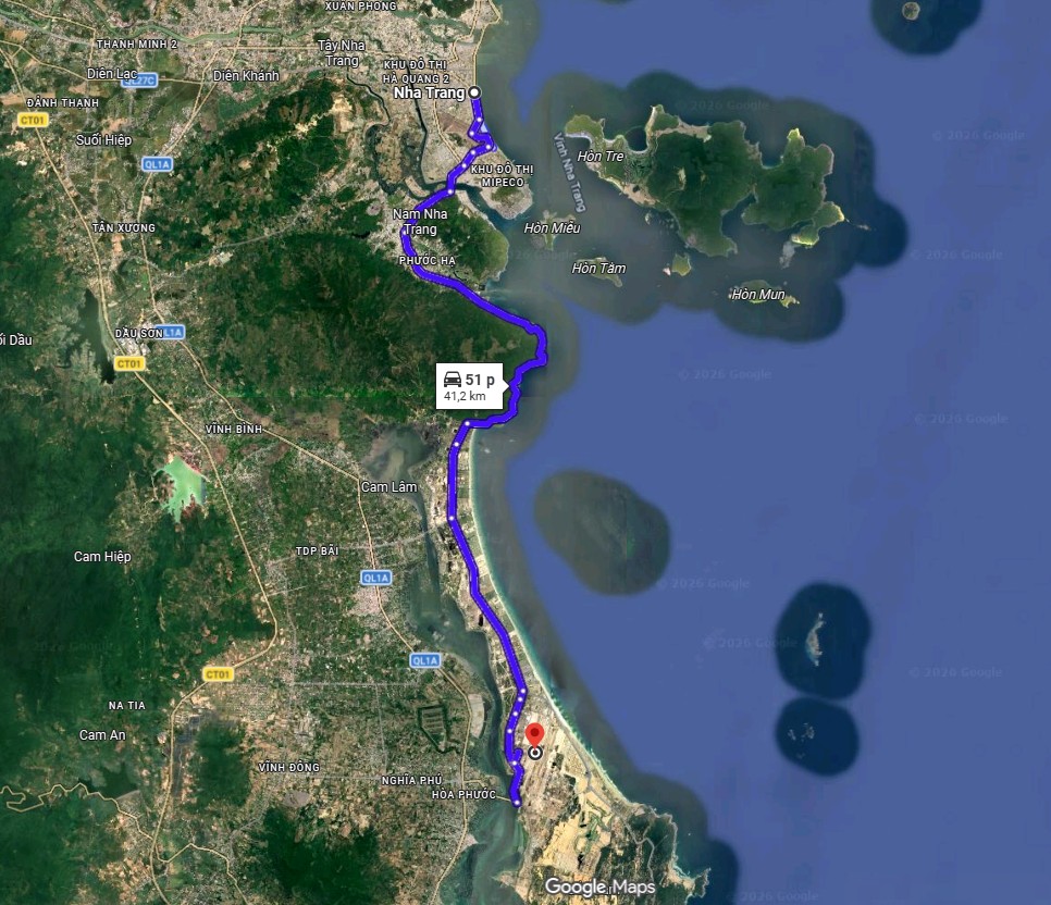 khoảng cách từ sân bay Cam Ranh đến Nha Trang dài hơn 30km khoảng cách từ sân bay Cam Ranh đến Nha Trang dài hơn 30km