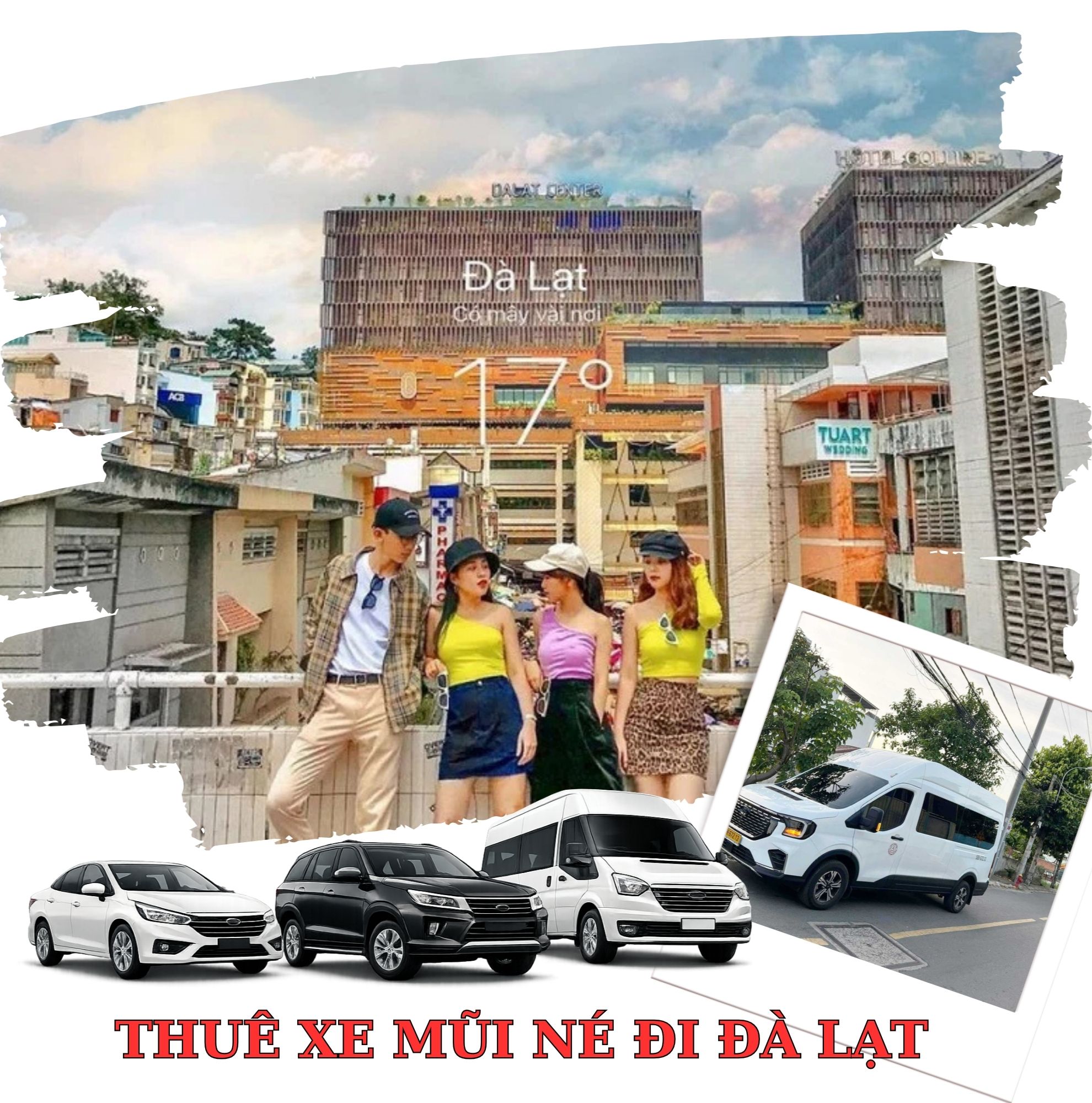Thuê xe 16 chỗ đi Đà Lạt cho đoàn đông Thuê xe 16 chỗ đi Đà Lạt cho đoàn đông