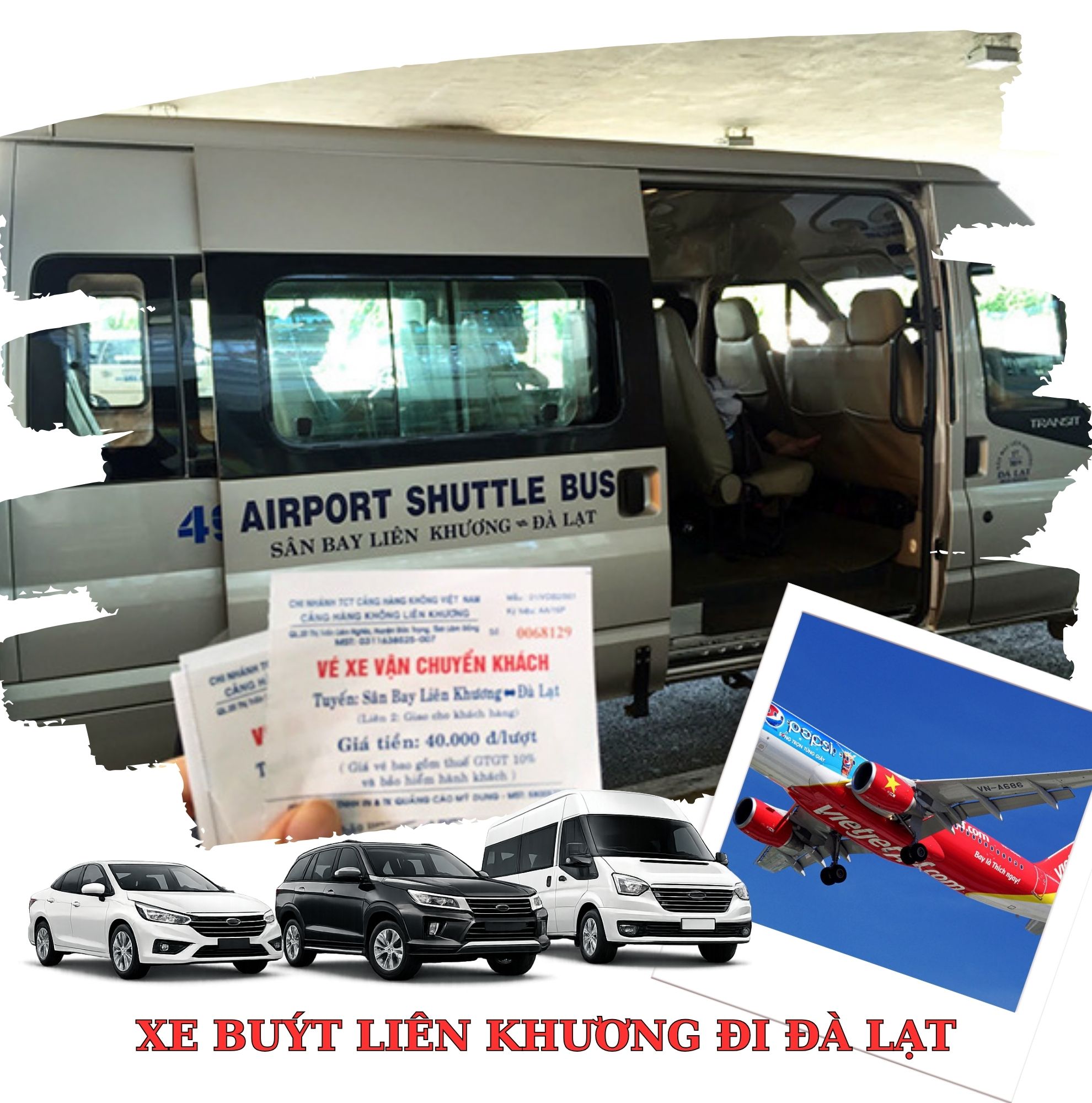 Xe Buýt Airport Shuttle Bus Liên Khương đi Đà Lạt Xe Buýt Airport Shuttle Bus Liên Khương đi Đà Lạt
