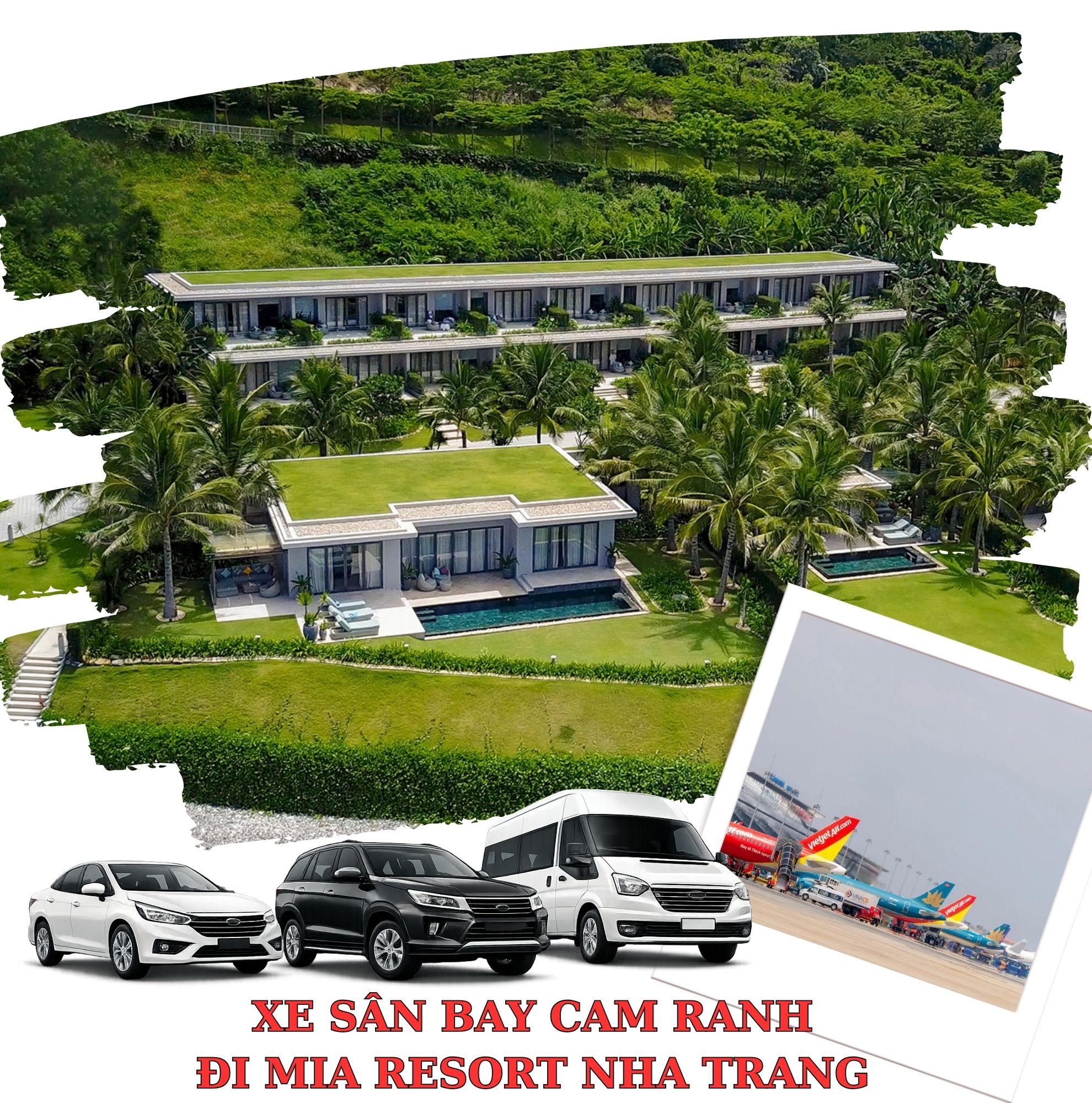 Cảnh đẹp cung đường biển Bãi Dài từ sân bay Cam Ranh đi Mia Resort