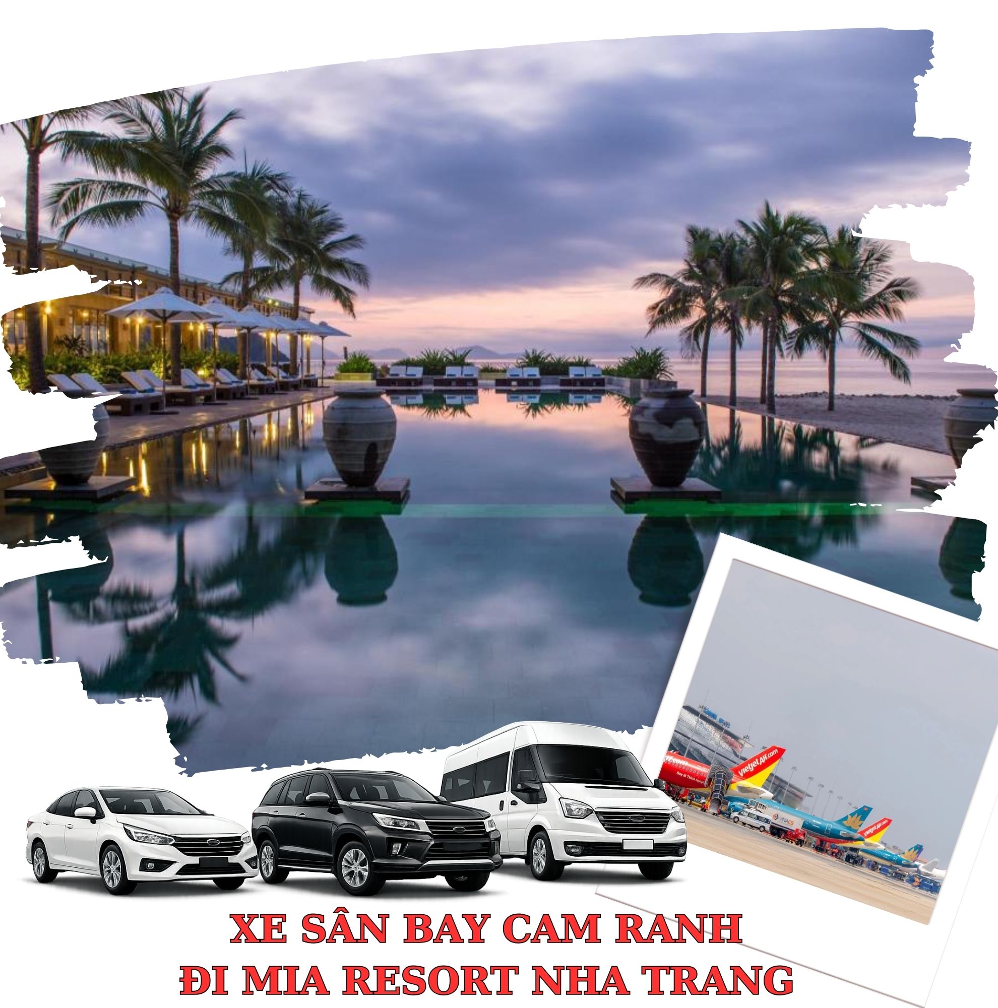 Hotline Zalo 0877663664 đặt xe sân bay Cam Ranh đi Mia Resort - Thành Linh Travel