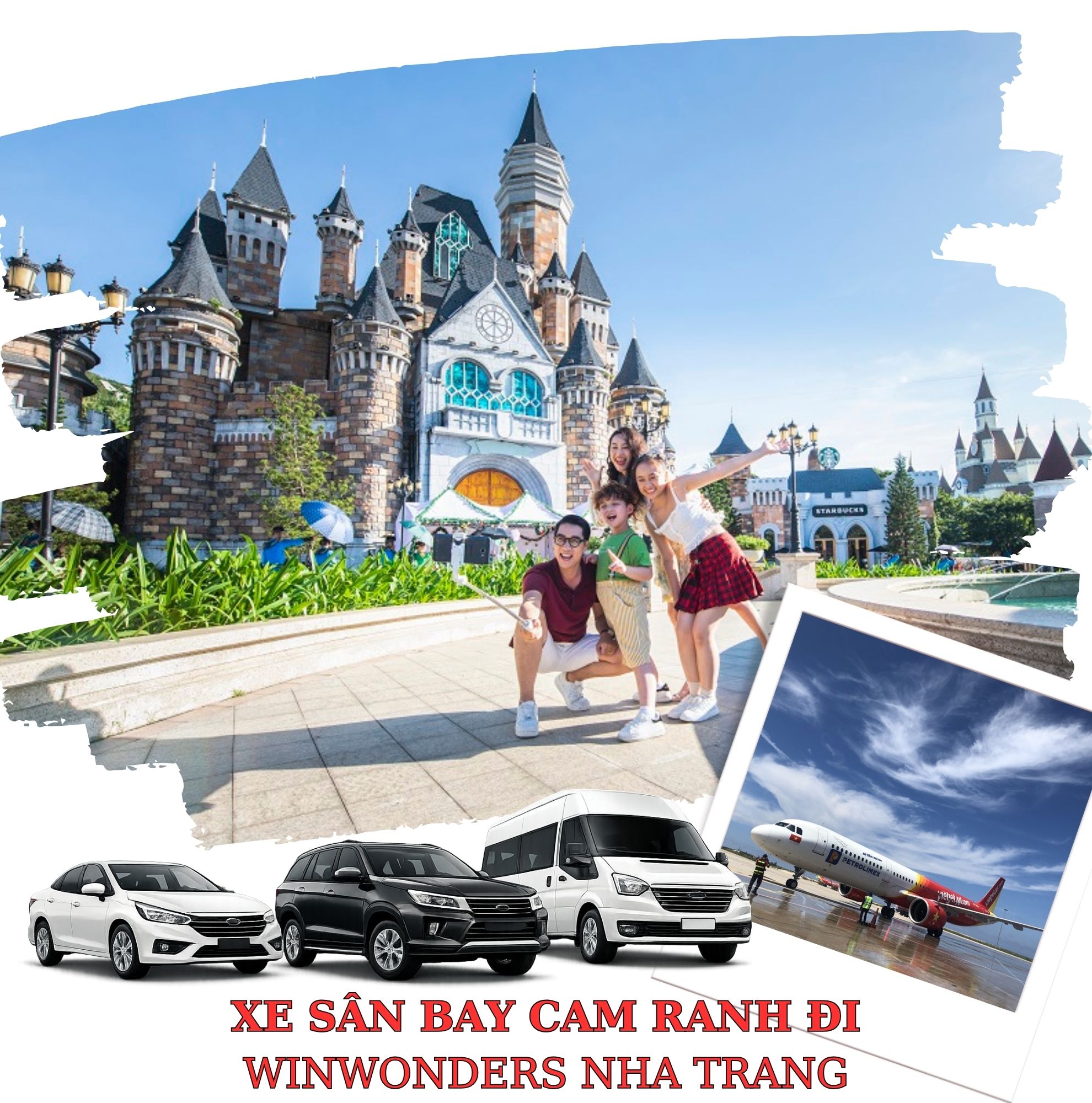 Dịch vụ xe sân bay Cam Ranh đi VinWonders Nha Trang uy tín của Thành Linh Travel