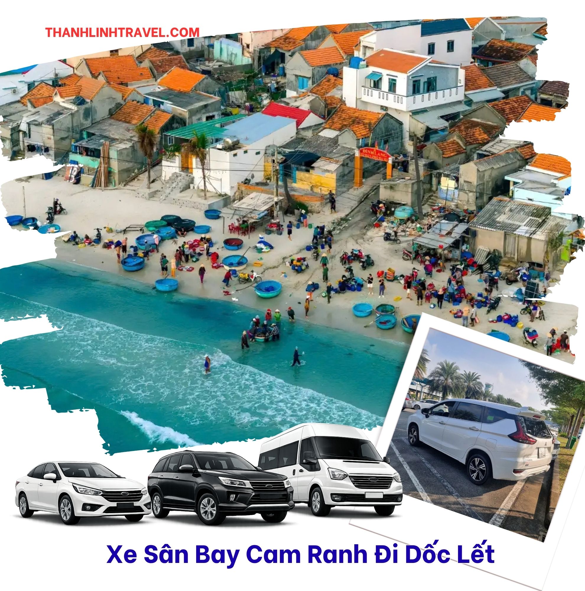 xe sân bay cam ranh đi dốc lết Xe sân bay Cam Ranh đi Dốc Lết của Thành Linh Travel đón khách tại sảnh bay