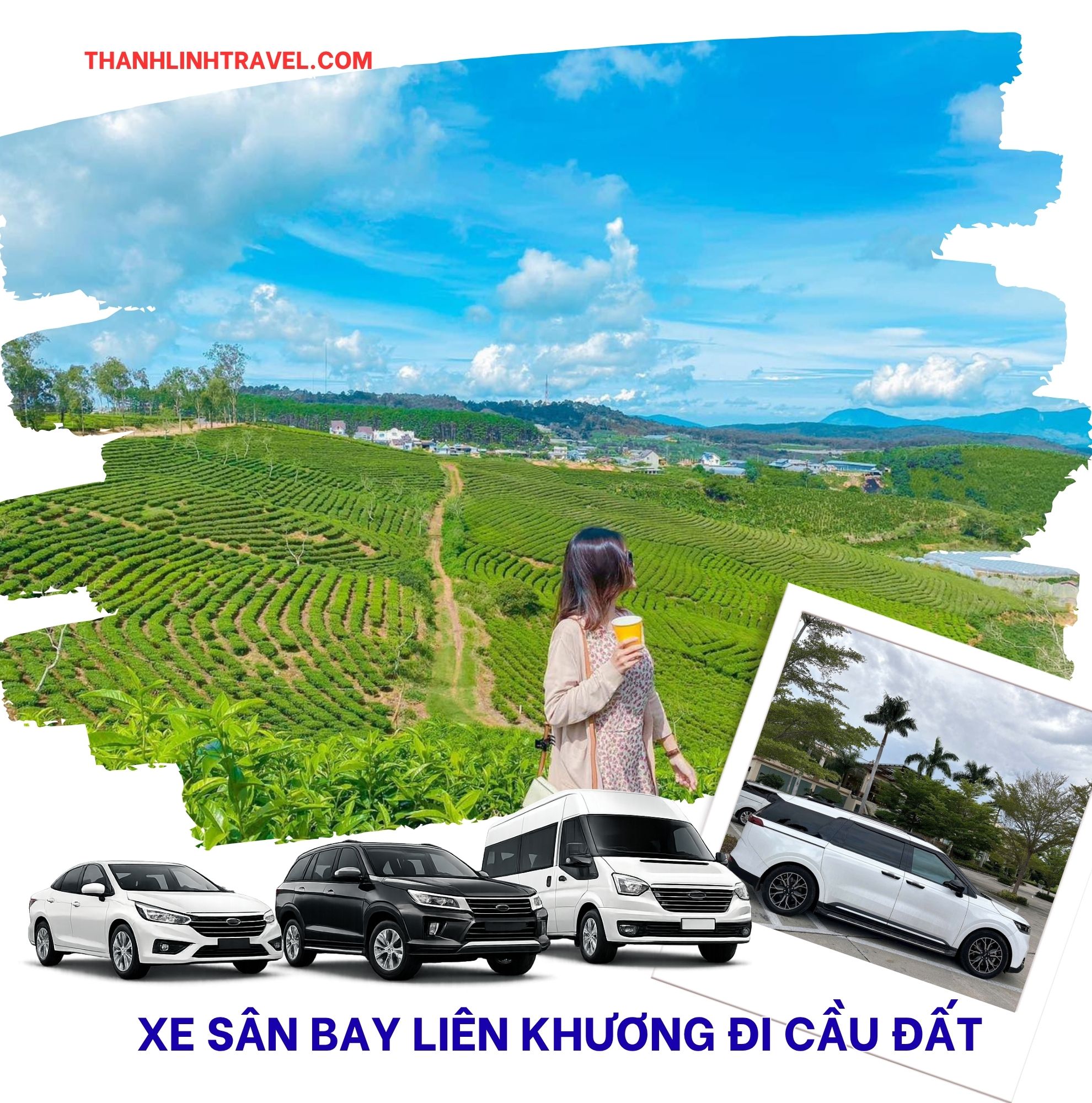 dịch vụ xe sân bay Liên Khương đi Cầu Đất