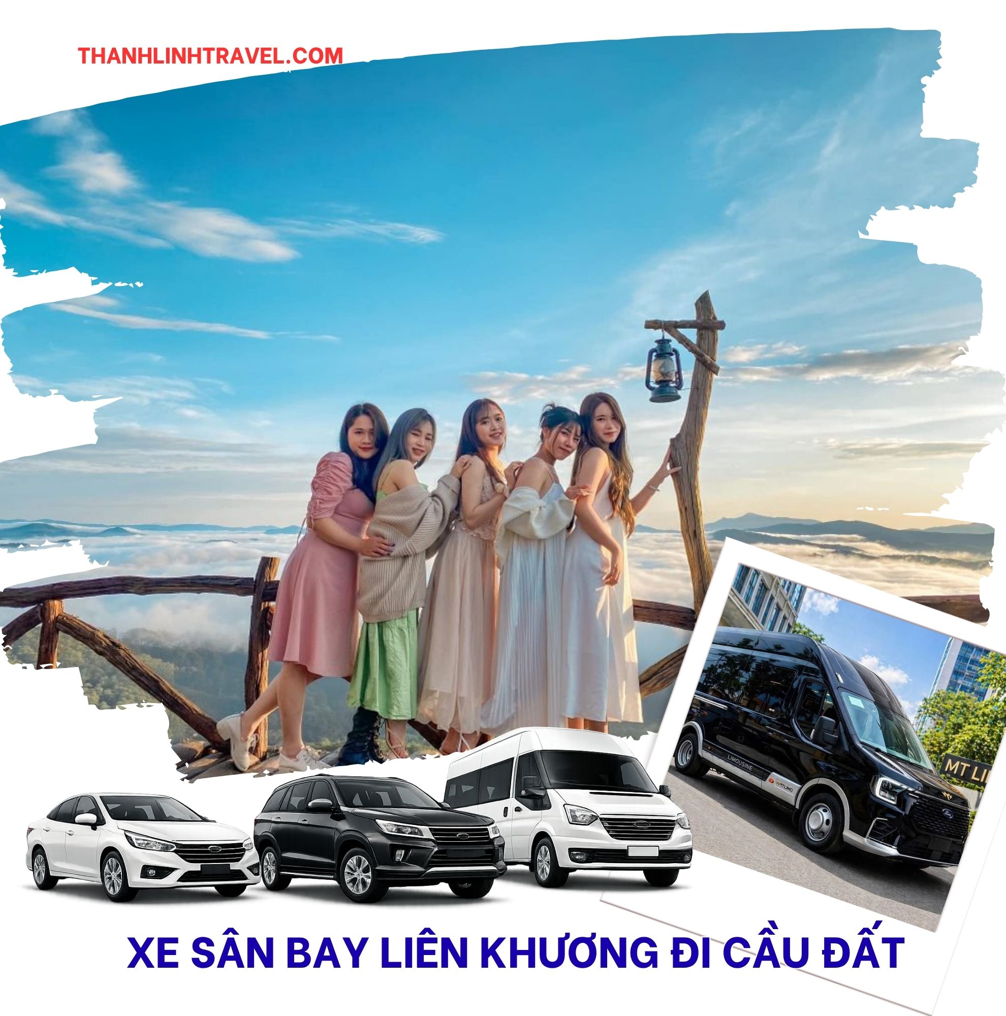Tài xế đón khách tại sảnh đến sân bay Liên Khương Đà Lạt